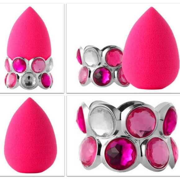 💖Jeweled Makeup Sponge Holder - Picture 3 of 5